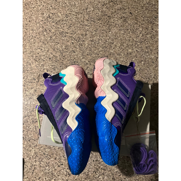 Women’s Exhibit B Active Adidas Basketball Sneakers Size 8.5 - Picture 5 of 12